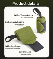 Aofit Vente en gros de bandeaux de poignet en tissu de sport personnalisés avec logo, design camouflage en nylon, doux, respirant, antidérapant, soutien du poignet pour la musculation