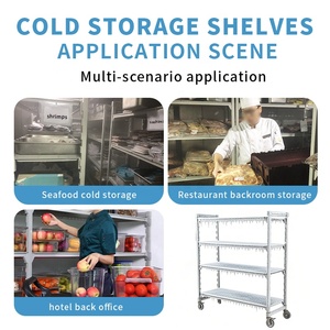 Wholesale Kitchenware Cold Room High Density Durable 5 Layer NSF Environmental <strong>Plastic</strong> <strong>Shelving</strong> Height-Adjustable Modern - Product Image 4