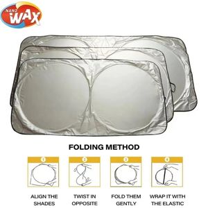 วัสดุสะท้อนแสงของที่บังแดดหน้าต่างรถของเราสามารถสร้างความแตกต่างของอุณหภูมิได้อย่างมากในรถที่จอดอยู่กลางแดด - Product Image 5