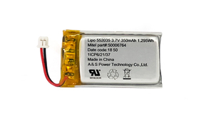 UL2054/UN38.<span class=keywords><strong>3</strong></span>/WERCS approved 552035 <span class=keywords><strong>3</strong></span>,7 v 350mah lipo battery for young digital products - Product Image 5
