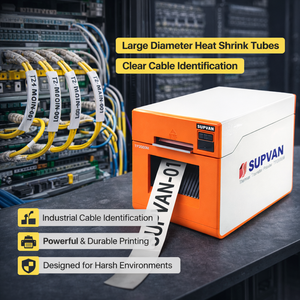 Impresora de Tubos Termocontraíbles de Escritorio Supvan para Marcado de Cables Industriales, Numeración de Mazos de Cables y Etiquetado Eléctrico - Product Image 2