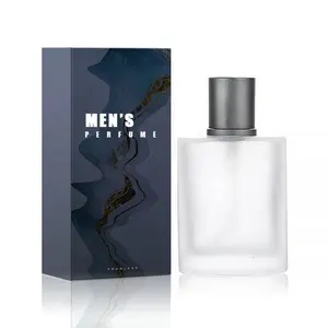 New Design Luxury Frosted perfume spray garrafa 30ml 50ml 100ml garrafas de vidro para homens Cologne Cosmetic Packaging