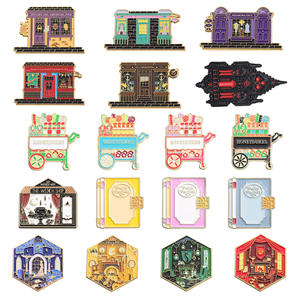 Conjunto Europeo Americano creativo colorido dibujos animados serie mágica Castillo <span class=keywords><strong>Academia</strong></span> grabado película televisión película periférico broche - Product Image 5