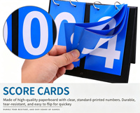 Papan Skor Manual Lipat PVC 2-Digit Portabel untuk Pertandingan Olahraga Meja