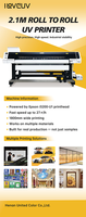 Impresora UV de Inyección de Tinta ILOVEUV IUV2102 de 1.8m con 2 Cabezales, para Interiores y Exteriores, para Imprimir Papel Tapiz, Película Suave y Vinilo para Automóviles