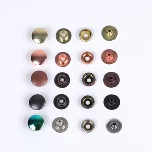 Accesorios de decoración Esmalte 2 agujeros Botones para coser 2 partes Nudo hueco Chaqueta de cobre Sujetador de metal Botón de latón