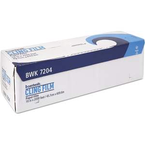 ฟิล์มพลาสติกห่ออาหารแบบใช้แล้วทิ้ง บอร์ดวอล์ค 7204 ขนาด 18 นิ้ว x 2000 ฟุต ผลิตจาก PVC - Product Image 2