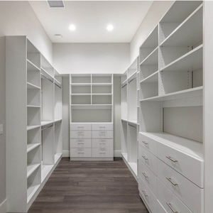 Diseño abierto Almacenamiento de madera Walk in Wardrobe Designs Custom Carcass Closet Set - Product Image 2