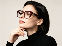 Personnalisation de lunettes de vue pour femmes en acétate haut de gamme avec ornement, lunettes de prescription de luxe, montures optiques pour un usage quotidien, OEM/ODM