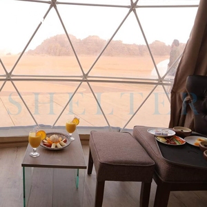 Dôme de glamping géodésique de luxe en PVC transparent pour l'extérieur, 850 g/m², hôtel, maison, vie écologique de luxe - Product Image 4