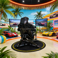 Cockpit de simulateur de course DIY Rokpex 4DOF avec chaise de jeu à mouvement et vibration, compatible avec les dispositifs de contrôle Moza Thrustmaster