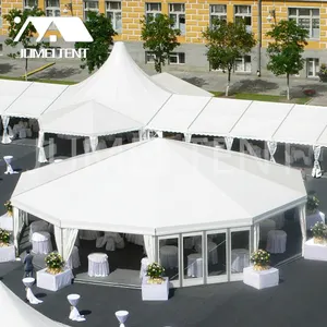 Poligon tenda de casamento alta afiada, barraca de eventos de casamento ao ar livre para venda