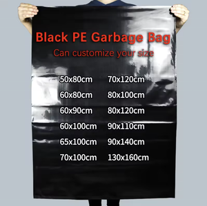 Bolsa de Basura de Plástico PE de Alta Resistencia con Refuerzo Lateral, Impresión en Huecograbado, Duradera para la Eliminación de Residuos - Product Image 1