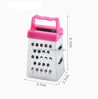 Mini râpe à fromage et légumes en acier inoxydable à quatre faces, éplucheur, trancheur, outil de cuisine, gadgets, hachoir à fruits et légumes