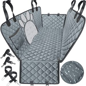 Dog Cover Car Dog Seat Cover With Mesh Viewing Window 100% Waterproof Dog Car Seat Cover Non-Slip Pet Seat Cover With Storage Bag Washable Dog
