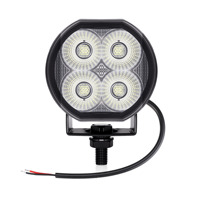 Phare de travail LED rond de 3 pouces à faisceau large IP69K 9-80V, lampe auxiliaire LED tout-terrain pour 4x4, VTT, UTV, tracteur