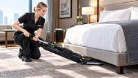 Aspirateur vertical commercial à batterie au lithium 23Kpa sans balais, capacité de 8L, pour le nettoyage des tapis dans les hôtels