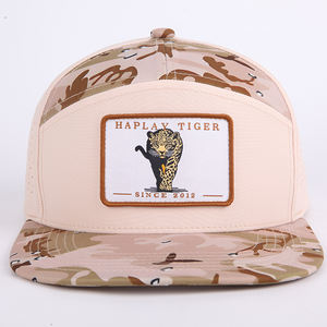 कस्टम <span class=keywords><strong>7</strong></span> पैनल कढ़ाई लोगो ट्री प्रिंट फ्लैट बिल हिप हॉप स्नैपबैक कैप, वाटरप्रूफ लेजर कट होल छिद्रित कैमो बैक टोपी - Product Image 3