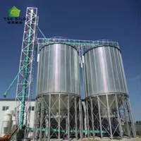 Silo à fond trémie en acier galvanisé de 50 à 2000 tonnes à déchargement automatique pour stockage de céréales pour moulin à aliments et ferme
