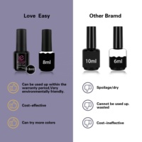 Kit de vernis gel UV pour manucure en salon, 23 pièces/kit, pour nail art, sans HEMA, sans DI-HEMA, 8ml, facilement dissolvable