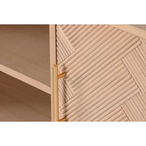 PAULOWNIA MDF <b>TV</b> UNIT 120X40X60 NATURAL HIGH 60CM - Product Image 4
