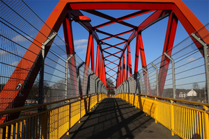 โครงสะพานเหล็กโครงสำเร็จรูปออกแบบสะพาน - Product Image 3