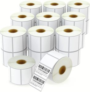 <span class=keywords><strong>Rouleau</strong></span> d'étiquettes thermiques 57x32mm autocollantes, étanches, avec code-barres, 800 étiquettes/<span class=keywords><strong>rouleau</strong></span> pour l'expédition e-commerce - Product Image 1
