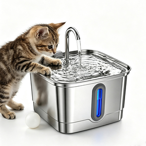 Auto Circulation Fresh <b>Water</b> Pet <b>Water</b> Fountain Washable <b>Filter</b> Indoor Cat Dog Dispenser - Product Image 1
