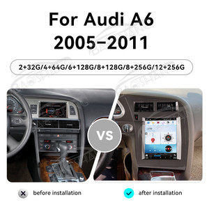 Baoshang DIN đôi xe stereo 2 DIN Android đài phát thanh xe cho Audi A6 2005 2011 MP5 Máy nghe nhạc tự động xe DVD Player GPS navigation - Product Image 2