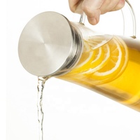 Set de pichet en verre et verre, vaisselle, pour jus faits maison, carafe, vente en gros,