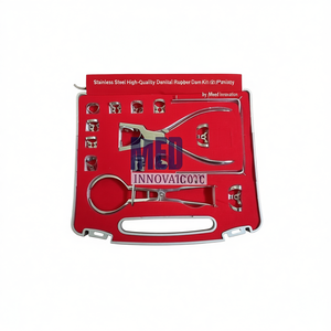 Kit de dique de goma dental de alta calidad de acero inoxidable (12 piezas) para un aislamiento efectivo en Odontología por Meed Innovation - Product Image 1