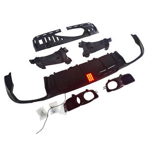 2016-2020 Mercedes-Benz Classe E W213 pour Kit diffuseur de queue de lèvre arrière Style <span class=keywords><strong>Brabus</strong></span> avec lumières LED Pare-chocs modifié État neuf - Product Image 2