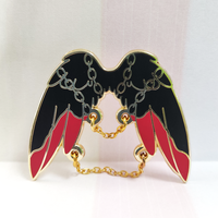 Créez votre propre logo : Épingles de revers et badges personnalisés en métal émaillé (doux ou dur) avec logo, en or rose, style dessin animé et anime