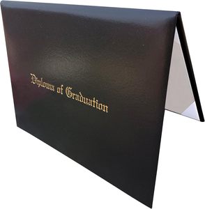 Couverture de certificat lisse 8,5*11 avec logo personnalisé en feuille d'or gaufrée avec diplôme pour la remise des diplômes - Product Image 4