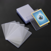 Porte-cartes de visite en PVC 35pt, ouverture latérale 3x4, logo personnalisé, design étoile, ensemble de cartes rigides