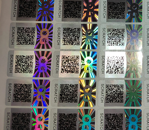 Segurança personalizada Scratch off Label, Ocultar exclusivo QR Code Scratch off Sticker - Product Image 6