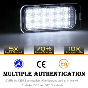 Feu de plaque d'immatriculation LED de rechange pour Ford Mondeo Focus DA3 5D <span class=keywords><strong>Fiesta</strong></span> <span class=keywords><strong>MK6</strong></span> JA8 Ranger C-MAX <span class=keywords><strong>S</strong></span>-MAX Focus Réflecteur Lampe de plaque d'immatriculation - Product Image 3