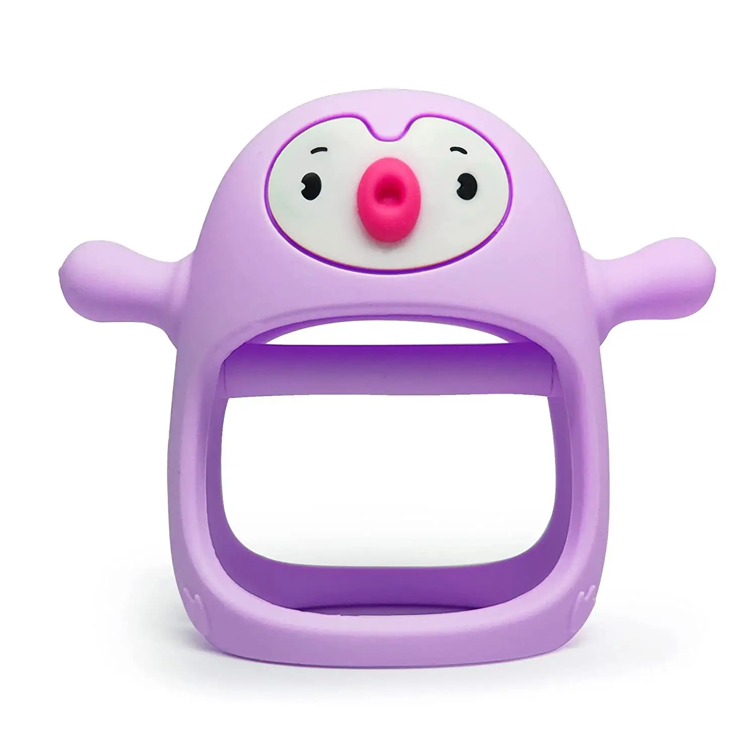 USSE Baby Silicone Teether Baby Silicone Baby Toys for 0-12 Months Infants Chew Toys with Clip