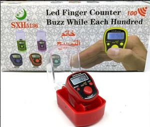 Bán buôn <span class=keywords><strong>Mini</strong></span> hiển thị kỹ thuật số ngón tay Vòng Tally truy cập LED ánh sáng với âm thanh tasbih truy cập - Product Image 6