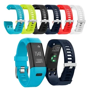 Correa de reloj deportiva de silicona con forma de diamante para accesorios de reloj inteligente Garmin <span class=keywords><strong>Vivosmart</strong></span> HR+ - Product Image 1