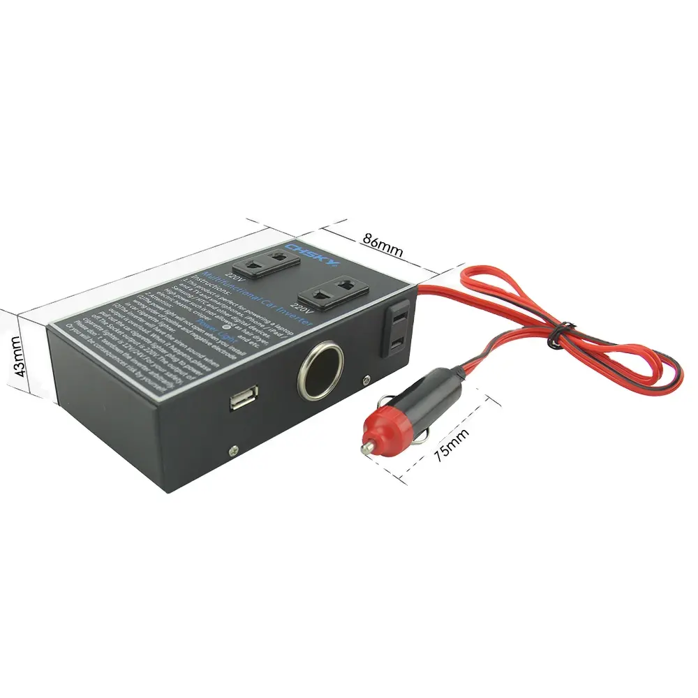 CHSKY Auto-Wechsel richter DC 12V/24V bis 220V Stromrichter mit Auto-USB-Ladegerät Adapter Zigaretten anzünder