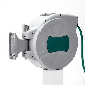 Meilleur fabricant de tuyau d'arrosage rétractable automatique en plastique de 30 m (100 pieds) pour jardin, enrouleur mural pour tuyau agricole - Product Image 4