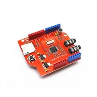 VS1053 MP3 Shield con Placa de Decodificación de Amplificador de Potencia y Función de Grabación Integrada, Montaje SMD/DIP Rojo, Uso General