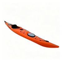 Kayak en plastique LLDPE blanc en promotion, kayak de surf durable pour les passionnés de sports nautiques