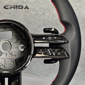 Volante de Cuero y Fibra de Carbono Personalizado con Diseño de Libélula para <span class=keywords><strong>Mercedes</strong></span> Benz W204 W205 W213 W219A45 E63 Gle Gls Amg Gt C63 G63 G65 - Product Image 6