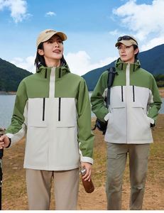 Veste de sport pour homme avec logo personnalisé, taille plus, coupe-vent, fermeture éclair, respirante, imperméable, veste softshell, coupe-vent d'extérieur - Product Image 4