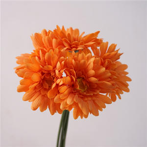 CM-TH878 <span class=keywords><strong>Ramo</strong></span> de Flores de Gerbera Artificial de Alta Calidad con 5 Cabezas, Tacto Real, para Decoración de Bodas y Hogar - Product Image 3