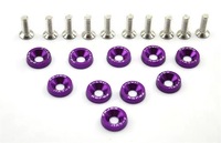 CNC Anodized Colored Gasket Countersunk Head Hardware Tools M3 M4 M5 M6 M8 M10 Aluminum Mudguard Washer with Bolts
