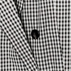 Blazer a Cuadros Clásico con Cinturón para <span class=keywords><strong>Mujer</strong></span>, Verano 2026, Estilo Europeo, <span class=keywords><strong>Chaqueta</strong></span> <span class=keywords><strong>de</strong></span> Oficina, Fabricante <span class=keywords><strong>de</strong></span> Ropa en China, OEM/ODM, Abrigo Formal - Product Image 4