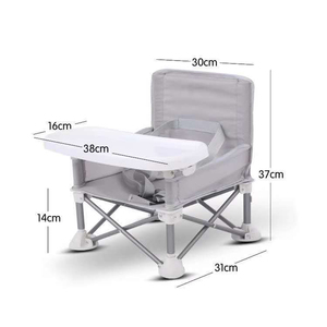 Siège d'appoint <span class=keywords><strong>de</strong></span> <span class=keywords><strong>voyage</strong></span> pour enfants avec plateau pour bébé, <span class=keywords><strong>chaise</strong></span> haute pliable et Portable pour manger en Camping intérieur et extérieur - Product Image 4